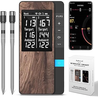 TFA Dostmann SMART BBQ Küchen-Chef 2 Trådløs Grilltermometer – 100 M Sort Da 1755080656