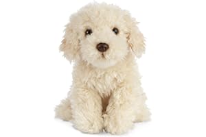Living Nature Labradoodle, Peluche di cane realistico e morbido, Naturli Eco-Friendly Plush, 25cm