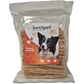 Bestpet Twisted Stick Naturals,%100 Doğal Deri Burgu K&ouml;pek &Ouml;d&uuml;l &Ccedil;ubuğu 350 gr