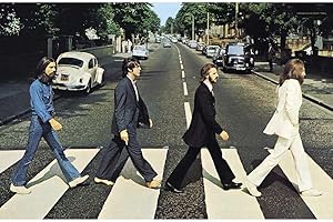 The Beatles Poster Abbey Road Band Logo Textile Flag 70cm x 106cm One Size