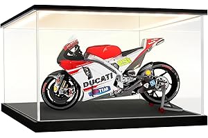 HUIJINTAO Vetrina in Acrilico con luci a LED e Interruttore, Teca Plexiglass Cubo Contenitori Scatola Vetrina Espositiva per Lego, Modellismo, Collezionismo, Figure (30x20x15 cm)