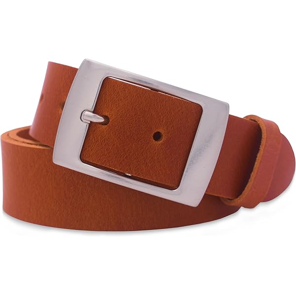 ROYALZ Vintage lederen riem voor heren voor jeans pak riem 4 mm dik vol lederen 38 mm man riem, Kleur:Cognac Bruin, Größe Gürtel:110