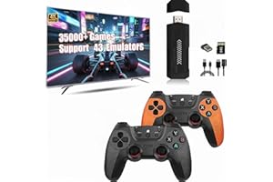 ITAIXINGLE X2 Pro Game Console, Built-in 30000+ Games, 4K Retro Games Console 30+ Emulators, Plug and Play Emulator Video Game Stick for TV, with 2.4G Wireless Controller