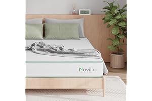 Novilla Mattresses King Size, 9.8 Inch Deep Pocket Sprung Mattress, 3-Zone Firm 5FT King Size Mattresses with Edge Support and Motion Isolation 150x200x25cm