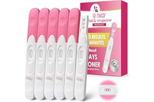 GELPRETTY 6 Pezzi test di gravidanza, test gravidanza precoce Confezionate Singolarmente, Rilevamento rapido in 3-5 minuti, Rilevazione Rapida Test Familiare gravidanza Precoce
