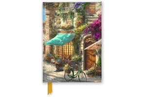 Thomas Kinkade Studios: Italian Café (Foiled Journal): Unser hochwertiges, liniertes Blankbook mit festem, künstlerisch geprä