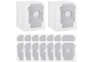 AMZJMT 16 sacchetti per aspirapolvere iRobot Roomba i7/i7+/i7 Plus 13+/i3 Plus / i4+/i6+/ i6 Plus / i7 Plus / i7 Plus/i8 18+/j7 j7+/S9/s9+ s9 Plus Sacchetti per la polvere per iRobot Roomba i7