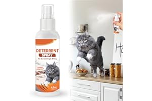 JPNK Repellente per Gatti, Repellente Gatti e Spray AntiGraffio per Gatti Divano,Dissuasore per Gatti&Cani per la Protezione del Divano del Pavimento dei Mobili-120 ML