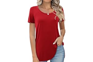 Beluring T-Shirt Damen Langarmshirt Rundhals Oberteile Geteiltes Hemd Tshirt