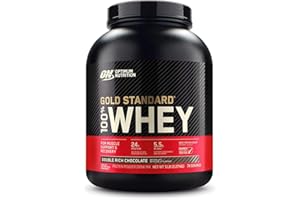 Optimum Nutrition Gold Standard 100% Whey, Proteine in Polvere, Gusto Doppio Cioccolato, 2.26kg, 73 Porzioni