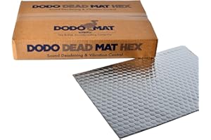 Dodo Mat DEADN Hex sound deadening mat, 30 Sheets, 30 sq.ft (2.8sq.m), car & van sound proofing, vibration damping