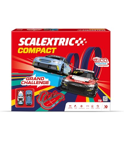 Lot Scalextric : 2 Voitures F1 + 2 MonoRails + 3 Personnages à L'échelle - Occasion
