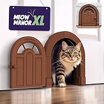 Cat Door Indoor Purrfect Portal Interior Cat Door No-Flap Cat Door