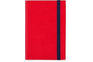 Legami - Agenda Settimanale Medium, 12 Mesi, da Gennaio 2024 a Dicembre 2024, Chiusura con Elastico, Planner mensile gennaio 2025, Taschina finale, Rubrica estraibile, 12x18 cm, Colore Red passion