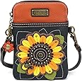 CHALA Cell Phone Crossbody Purse-Women PU Leather/Canvas Multicolor Handbag with Adjustable Strap