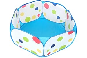 AAJ Kids Ball Pit, Indoor & Outdoor Play Tent Playpen Ball Pit Pool with Red Zippered Storage Bag (Balls not Included) (Blue)