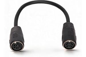 8-stifts DIN Hona Till Hona MIDI-förlängningskopplare, PVC Ren Kopparkärna Flexibel DIN 8-stifts Hona Ljudkabel för AV-utrust