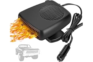 Showvigor Calefactor Coche, Calefactor 12v Furgoneta Dos en Uno, Calefactor para Coche de Enfriamiento Rápido/Calefacción, para el Calentamiento Rápido del Aire de los Vehículos
