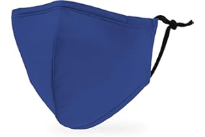 Weddingstar Kids Washable Cloth Face Mask Reusable and Adjustable Protective Fabric Face Cover w/Dust Filter Pocket