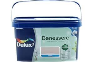 Dulux Benessere Pittura Colorata all'Acqua per Interni Superlavabile Anti Muffa Anti Batteri con Ioni D'Argento, 2.5 Litri, Rosa Polvere, 2.5L