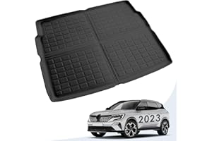 GIUD Renault Austral E-Tech Hybrid 2023 2024 Tapis de Coffre Matériel TPE Coquille Coffre-arrière Coussin de Protection Tapis Renault Austral E-Tech Hybrid 2023 2024 Accessoires – Noir