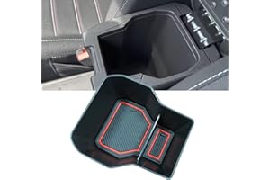 GENERIC 【3 Colores】MEDZUK Sandero Stepway 3 Consola Central Bandeja de Guantera para Dacia Sandero 3 2020-2022 2023 Accesorios Caja de Almacenamiento (Rojo)