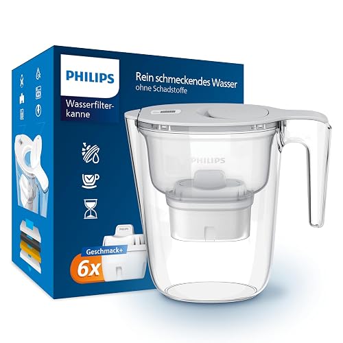Philips Water Filterkanne, +6 Kartuschen