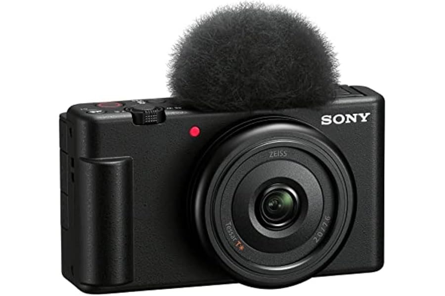 Sony ZV1F/B Vlog Camera, Black