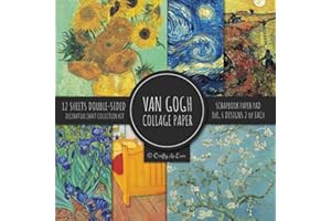 Van Gogh Collage Paper for Scrapbooking: Famous Paintings, Fine Art Prints, Vintage Crafts Decorative Paper