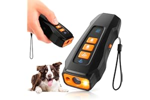 ZALEZ - Collar Antiladridos Perros - Antiladridos para Perros con 3 Frecuencias Ajustables con Linterna - Ahuyentador de Perros Ultrasonidos con Alcance de 10 M - Efectivo para Todos los Perros.