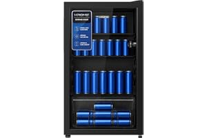 Krome Beverage Cooler 120L, Free Standing, Single Door, 2 Glass Shelves, Crisper Drawer, Blue LED Light, Recessed Handle, Manual Temperature Control, Eco-Friendly R600a, Black