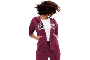 GAP Sudadera con Capucha Y Cremallera Completa con Logotipo Mujer