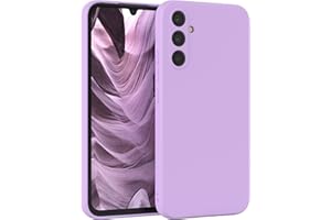 EAZY CASE Coque de protection en silicone pour Samsung Galaxy A34 - Violet - Souple - Résistant aux chocs - Avec protection de l'appareil photo - Fine - Protection TPU - Bumper - Violet