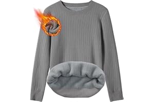 heekpek Pull Femme Hiver Pull Polaire Maillot de Corps Thermique Pull Polaire Chaud Pull Femme Long Sweat Femme Col Ras du Cou à Manches Longues