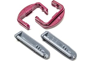 Jpshop Befestigungsset vorne und hinten für Schienen für Spülmaschinenkorb anpassbar Beko – 4 Stück