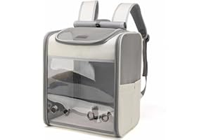 DU DU SILKLY DUDUsilkly Large Cat Backpack,Cat Backpack Carriers, Dog Backpack, Pet Backpack for Small Cats,Transparent Spacious Cat Bag