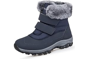 GAINSERA Snow Boots Womens Waterproof Ladies Walking Winter Ankle Boots Warm Fur Lined Anti Slip Shoes