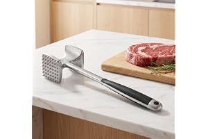 Meat Tenderizer Hammer, Double-Sided Steak Pounder with Non-Slip Grip | Dual-Sided Head for Pounding & Tenderizing Meat During Everyday Food Prep