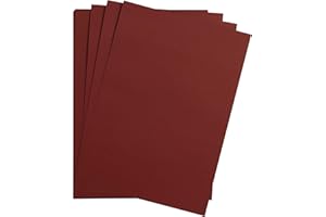 Clairefontaine - Ref 975276C - Maya Smooth Coloured Drawing Card (Pack of 25 Sheets) - 185gsm - A4 (29.7 x 21cm) - Burgundy Colour - Deep Dyed, Acid Free, pH Neutral