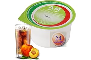 FOODAR ADVANCED RESEARCH AM Gel Cup Acquagel The Pesca Senza Zucchero, Acqua Gelificata - 24 Vasetti da 125g