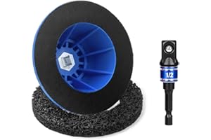 Pulchra Wheel Hub Grinder with Cordless Screwdriver Adapter & 150mm Silicon Carbide Disc | Car Wheel Hub Cleaning Brush for 1/2" Impact Wrench Square Drive for Tire Change & Rim Cleaning