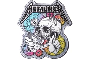 Metallica The Shortest Straw Multicolored Eyes Standard Printed Patch Accessory Size