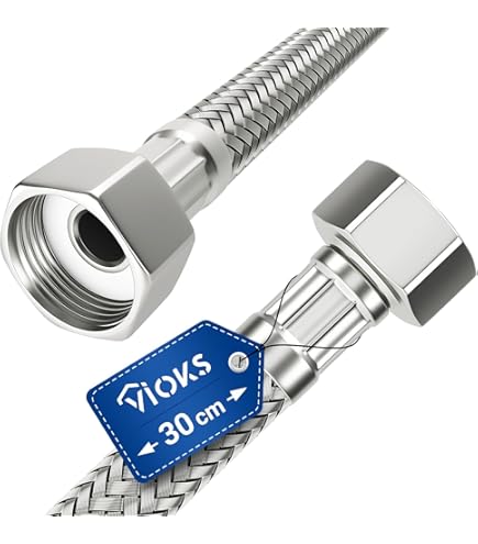 Panzerschlauch Flexschlauch DN25 1500mm | 12 Bar Edelstahl | Für Sanitär & Heizung