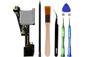 HLRAO Game Card Reader Cartridge Micro SD Card Slot Tray Headphone Jack Daughterboard Replacement Compatible with Nintendo OLED 2021 with Repair Tools