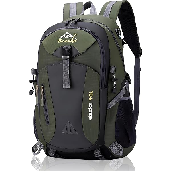 Wanderrucksack 40L Herren Damen Trekkingrucksack Wasserdichter Rucksack Leicht Groß Reiserucksack, Outdoorrucksack mit Reflexstreifen Für Wandern, Radfahren, Klettern, Bergsteigen und Reisen Sport Sport & Freizeit