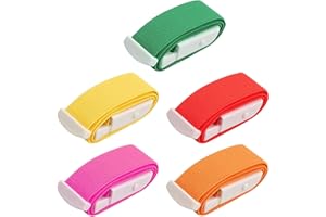 BSYFOP 5 PCS Tourniquets for Nurse, Reusable Hemostatic Band, Tourniquet with Buckle Adjustable, Outdoor Emergency Quick to Release Tourniquets for Home Travel Outdoor Sports Hiking Camping First