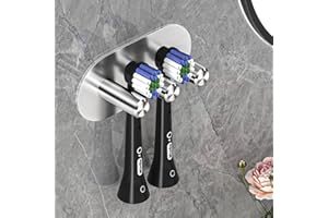 GGQ Porta Testine Spazzolino Elettrico, Porta Spazzolini Elettrici, Portaspazzolini Bagno, SUS304 Acciaio Inox Portaspazzolino, Porta Testine Elettrici da Muro, Autoadesivo Base Spazzolino Elettrico