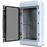 YAVUZ Abs Panel 23.5 x 43.5 x 11.5 cm Base Sheet IP65 Plastic Panel Mounting Plate Electrical Box Panel Shockproof Exterior