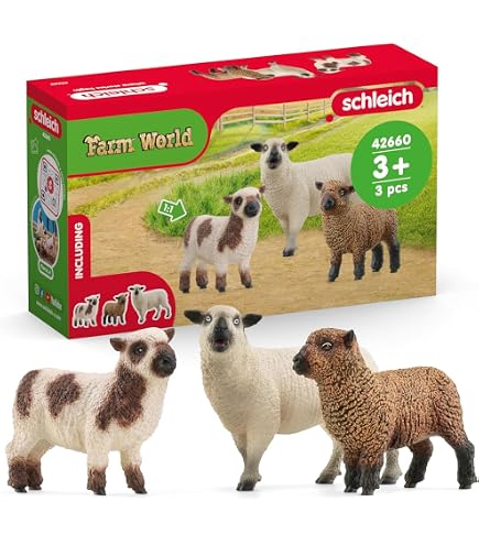 ELECLAND 3 Figurines âne En Plastique – Jouets Animaux Ferme – Déco Gâteau Anniversaire, Table Noël, Faveurs – Réalistes Et Durables