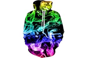 ALISISTER Unisexe 3D Hoodie Cool Sweat à Capuche à Manches Longues Sweatshirts avec des Poches S-XXL